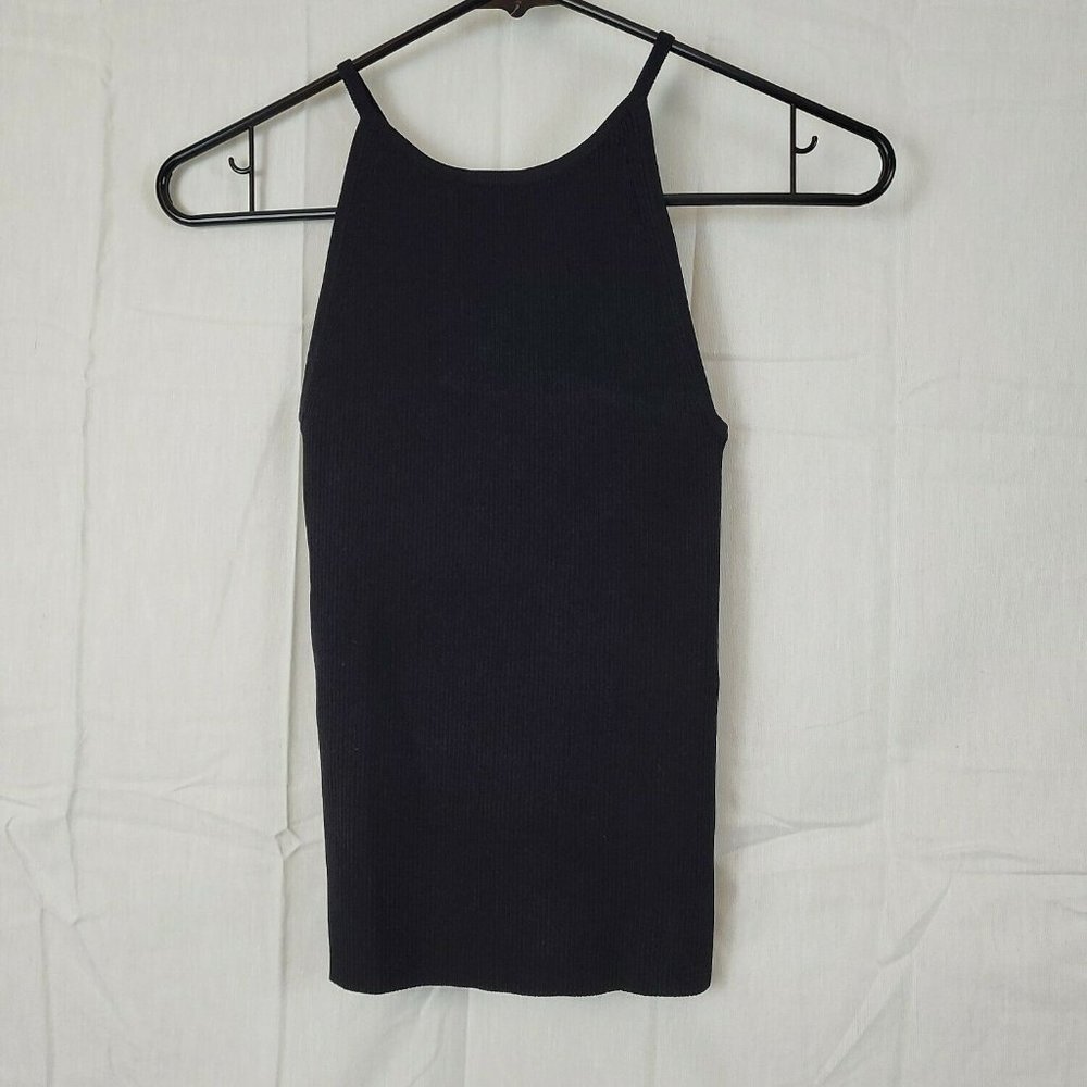 Olivaceous Womens Black Sleeveless Scoop Neck Pullover Tank Top Size‎ Small